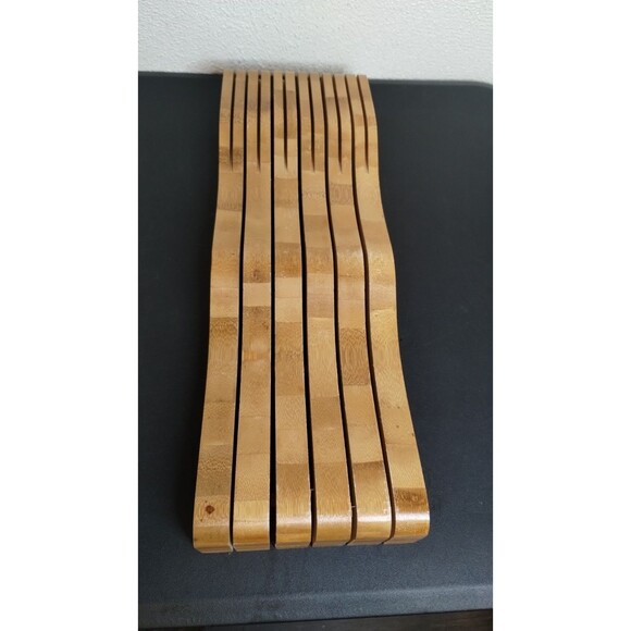 Abundant Chef Bamboo Wood Knife Storage Block - Picture 1 of 5